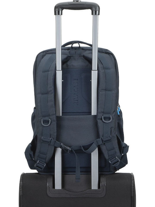 Rivacase Borneo Gaming Backpack Αδιάβροχη Τσάντα για Laptop 17.3" με Θύρα USB Dark Blue