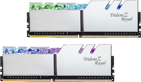G.Skill Trident Z Royal DDR4 16GB RAM με 2x8GB Modules και Ταχύτητα 3600 για Desktop