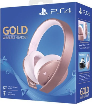 Sony Gold Wireless Over Ear Gaming Headset with Connection 3.5mm / USB Gold