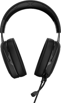 Corsair HS50 Über Ohr Gaming-Headset mit Verbindung 3,5mm / 2x3,5mm Schwarz