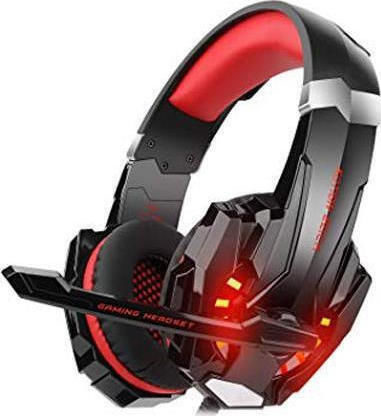 Kotion Each G9000 Auf dem Ohr Gaming-Headset mit Verbindung 3,5mm / USB Rot