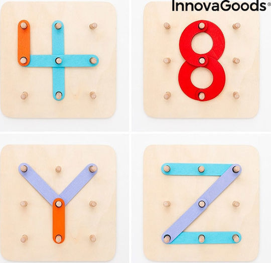 InnovaGoods Βρεφικό Παιχνίδι Παιχνίδι Εκμάθησης Αριθμών και Γραμμάτων Koogame από Ξύλο για 36+ Μηνών
