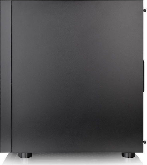 Thermaltake H100 TG Gaming Midi Tower Κουτί Υπολογιστή με Πλαϊνό Παράθυρο Μαύρο