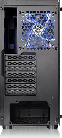 Thermaltake H100 TG Gaming Midi Tower Κουτί Υπολογιστή με Πλαϊνό Παράθυρο Μαύρο
