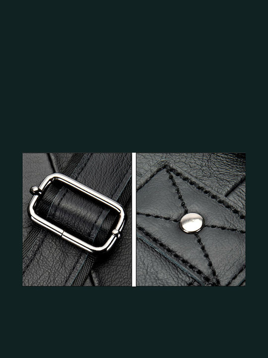 Leder Herrentasche Geldbörse Schwarz