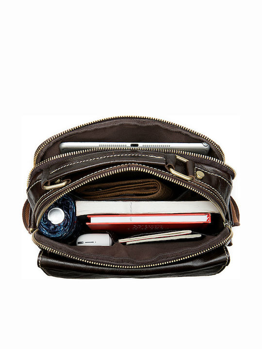Leather Men's Bag Shoulder / Crossbody Brown