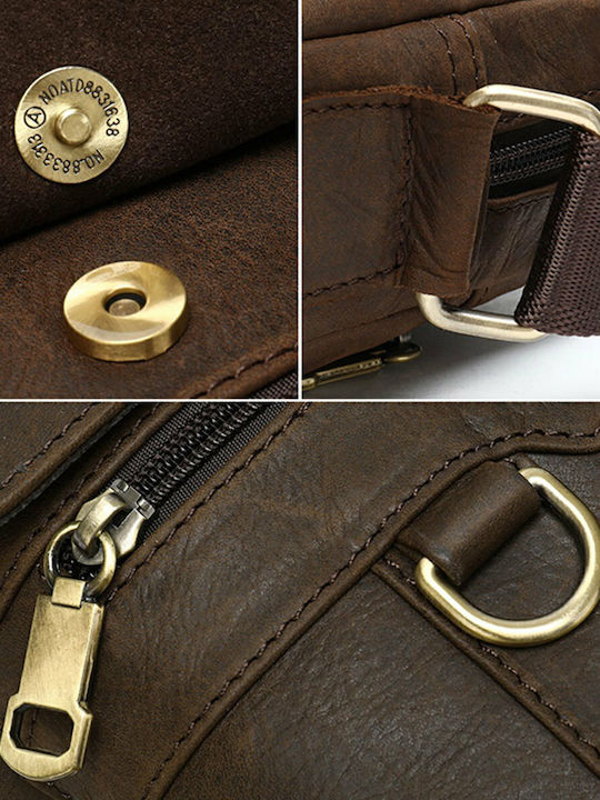 Leather Men's Bag Shoulder / Crossbody Brown