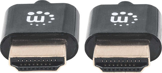 Manhattan HDMI 1.4 High Speed 1080p 120Hz Cable HDMI Male - HDMI Male 3m Black