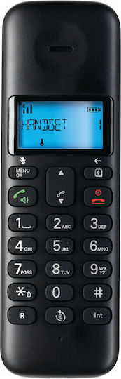 Motorola T301 Cordless Phone with Greek Menu Black
