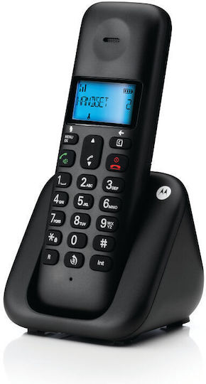 Motorola T301 Cordless Phone with Greek Menu Black