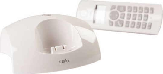 Osio OSD-8610 Безжичен Телефон с Българско Меню Бял