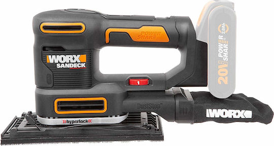 Solo Battery Powered Multi-Sander 20V with Speed Control and with Suction System WX820.9