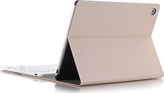 Leather Flip Cover Wireless Keyboard Huawei Mediapad M5 10 M5 10 Pro 10.8'' Gold