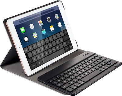 Bluetooth Klappdeckel Synthetisches Leder mit Tastatur Schwarz (iPad 2017/2018 9.7")