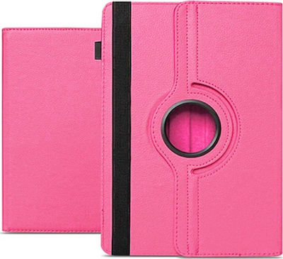 Rotating Flip Cover Piele artificială Rotativă Fuchsia (iPad 2017/2018 9.7" - iPad 2017/2018 9.7")