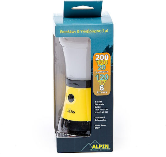 Alpin Led Batterielaterne für Camping Wasserdicht mit Taschenlampe 200lm