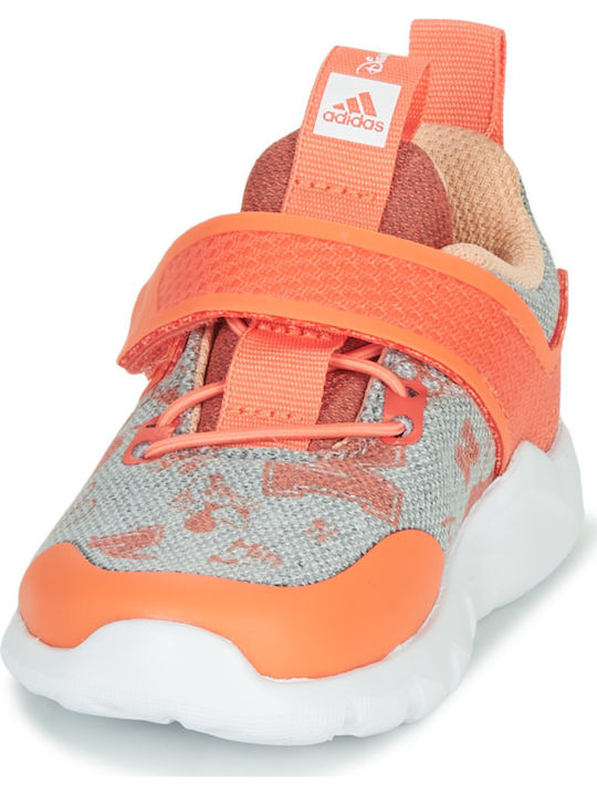 Minnie Παιδικά Sneakers με Σκρατς Light Grey Heather / Cloud White / Semi Coral