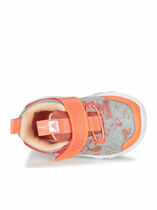Minnie Παιδικά Sneakers με Σκρατς Light Grey Heather / Cloud White / Semi Coral