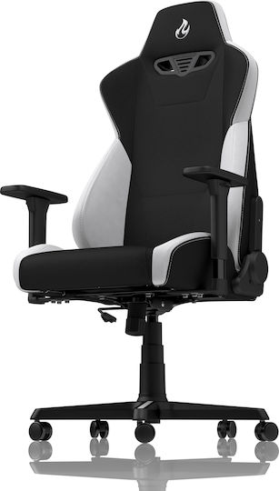 Nitro Concepts S300 Fabric Gaming Chair with Adjustable Arms White