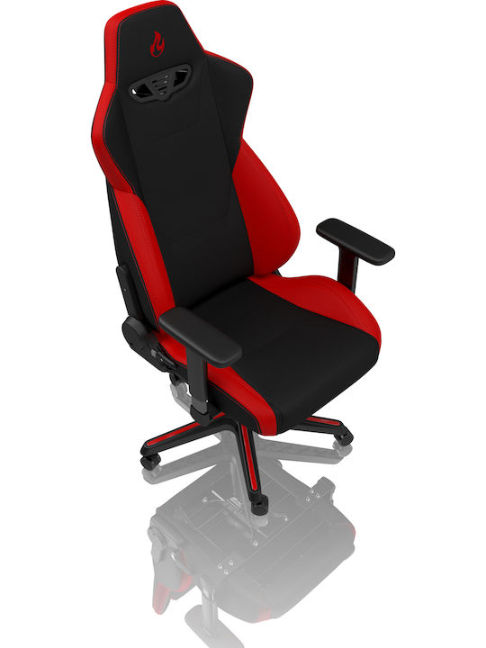 Nitro Concepts S300 Υφασμάτινη Καρέκλα Gaming με Ρυθμιζόμενα Μπράτσα Κόκκινη