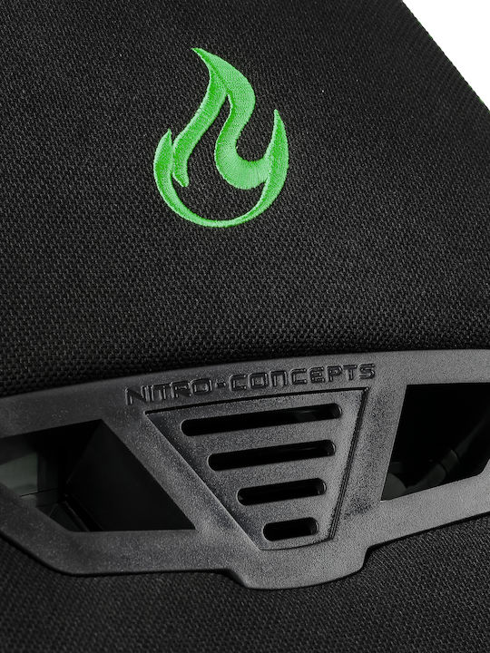 Nitro Concepts S300 Υφασμάτινη Καρέκλα Gaming με Ρυθμιζόμενα Μπράτσα Πράσινη