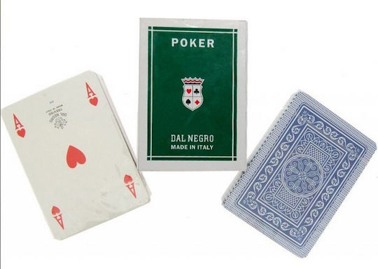 Dal Negro Marco Polo Spielkarten für Poker Blau
