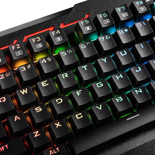 Modecom Volcano Hammer RGB Gaming-Tastatur mit Outemu Blau Schaltern und RGB-Beleuchtung (Englisch US)
