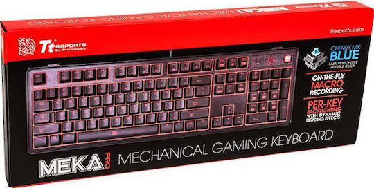 Thermaltake Meka Pro Optic Gaming Tastatură cu Cherry MX Brown comutatoare și Taste Iluminate (Engleză US)