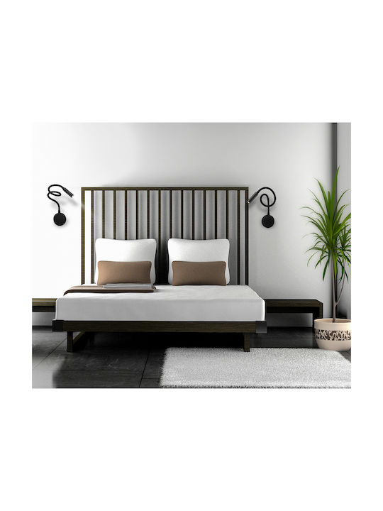 Luma Modern Leuchte Wand mit Integrierter LED und Warmweißes Licht Schwarz