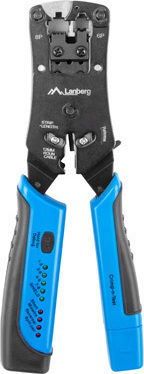 Lanberg Ethernet Internet Cable Crimping Plier RJ12, RJ11, RJ45, RJ10 with Cable Cutter NT-0203