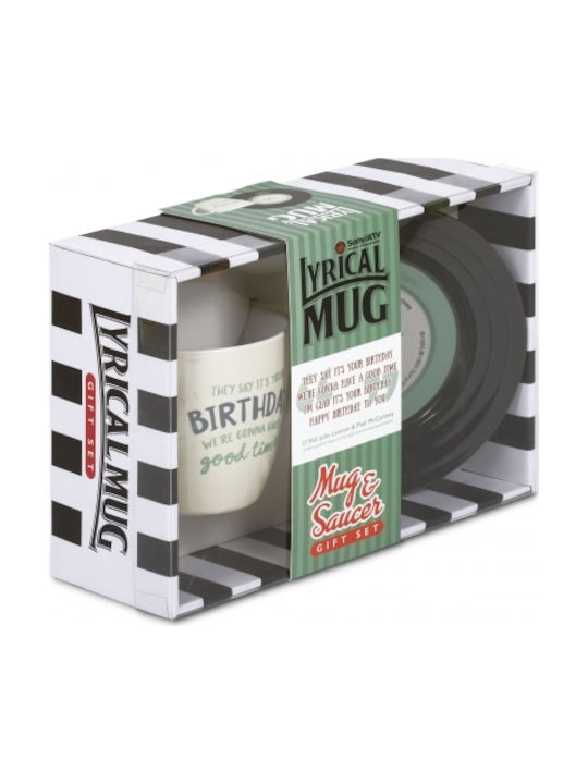 Thumbs Up L&M Mug & Saucer Set - Birthday Mug Ceramic 250ml 1001702