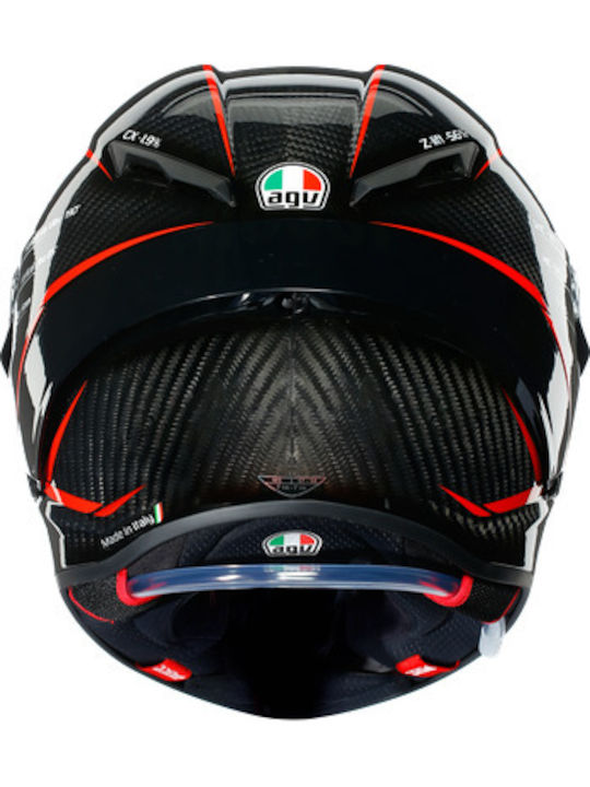 AGV Pista GP Scuderia Carbon/White/Red Motorcycle Helmet Full Face DOT / ECE 22.06 1450gr with Pinlock