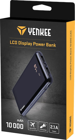 Yenkee YPB 1020 Power Bank 10000mAh με 3 Θύρες USB-A Μαύρο