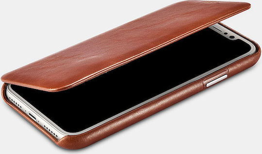 iCarer Vintage Curved Edge Book Δερμάτινο / Δερματίνης Καφέ (iPhone 11 Pro)