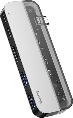 Baseus USB-C Docking Station mit HDMI 4K PD Gray (CAHUB-TD0G)