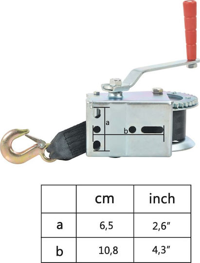 vidaXL Κρικοπάλαγκο για Φορτίο Βάρους έως 540kg σε Ασημί Χρώμα