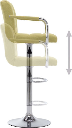 Hocker Bar mit Rückenlehne & Höhenverstellbar Grün 53x52x92cm
