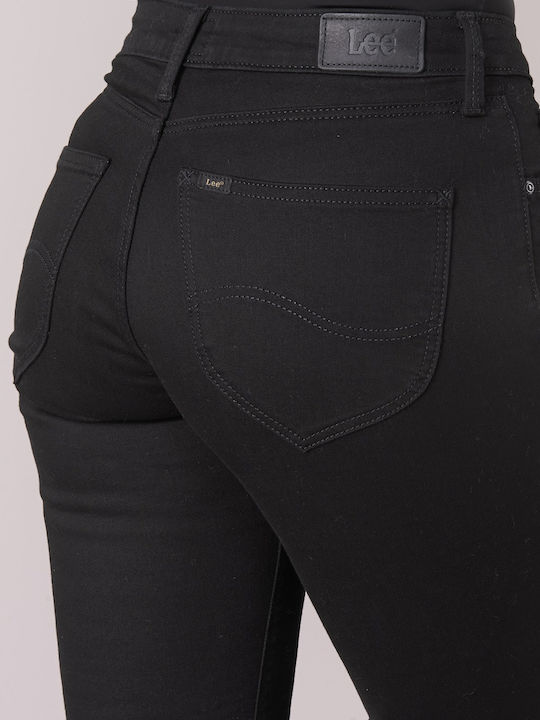 Marion High Waist Women's Jean Trousers in Regular Fit Black