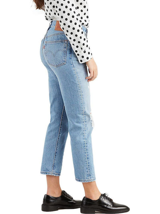 501 High Waist Women's Jean Trousers with Rips in Slim Fit Jive Stonewash