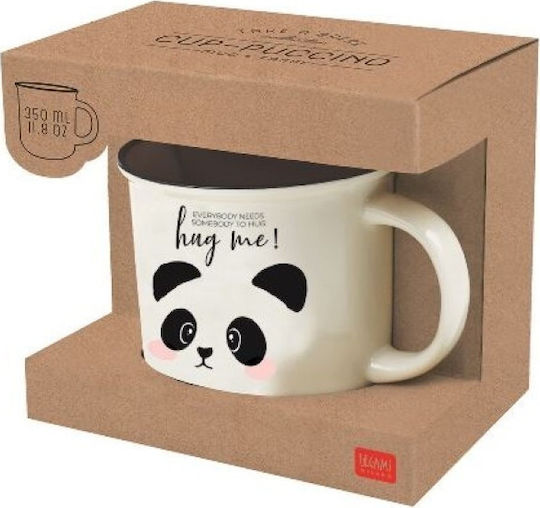 Legami Milano Take A Break Panda Κούπα από Πορσελάνη Λευκή 350ml