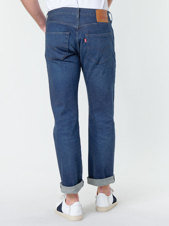 501 Original Fit Ανδρικό Παντελόνι Τζιν με Regular Straight Εφαρμογή Μπλε