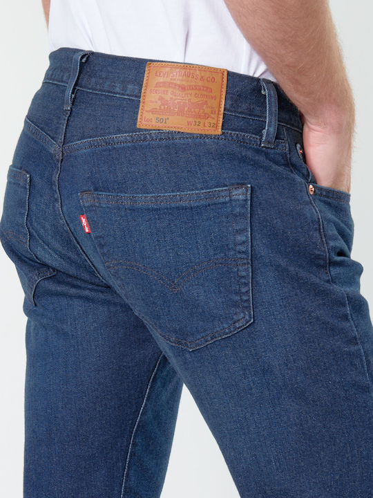 501 Original Fit Ανδρικό Παντελόνι Τζιν με Regular Straight Εφαρμογή Μπλε