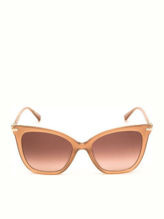 Max Mara MM Shine III Women's Sunglasses with Orange Plastic Frame and Brown Gradient Lens