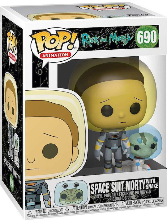 Funko Pop! Animation: Rick and Morty - Space Suit Morty with Snake 690