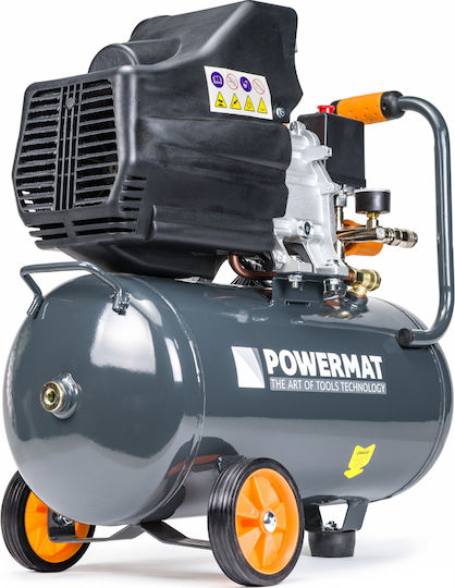 Powermat Single-Phase Air Compressors 97dB with Power 2.5hp and Airtank 24lt PM-KO-24T