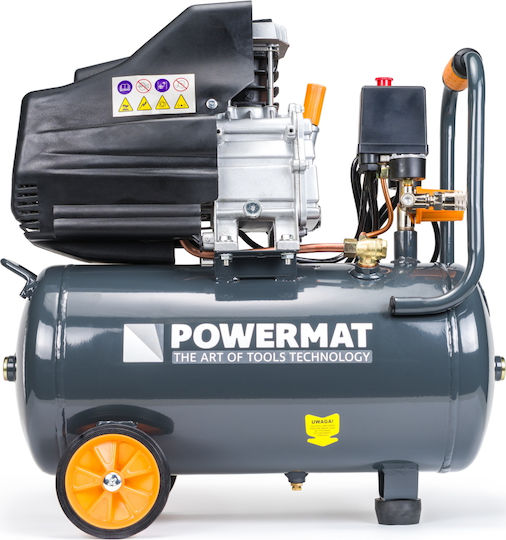 Powermat Single-Phase Air Compressors 97dB with Power 2.5hp and Airtank 24lt PM-KO-24T