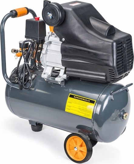 Powermat Single-Phase Air Compressors 97dB with Power 2.5hp and Airtank 24lt PM-KO-24T