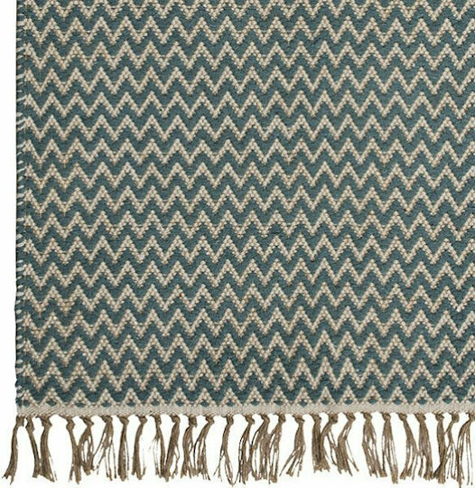 Synchronia Covor Bermuda Zigzag Dreptunghiular Albastru 120x180cm