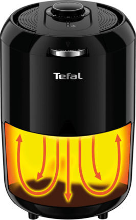 Tefal Easy Fry Compact Air Fryer 1.6lt Μαύρο