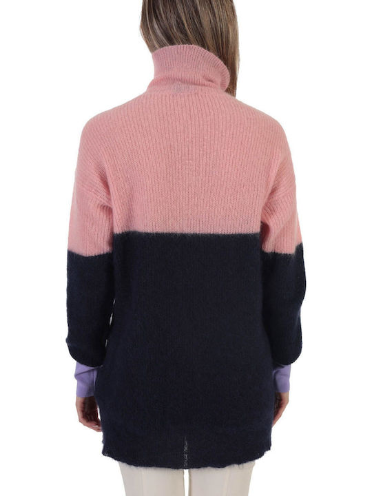 Women's Knitting Tunic Dress Turtleneck Long Sleeve